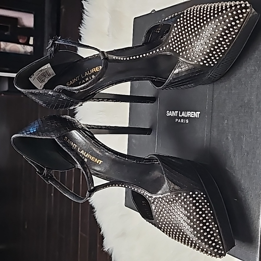 Saint Laurent Python Heels - image 5
